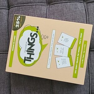 THE‎ GAME OF THINGS...HUMOR IN A BOX! nib guess who said what topic response